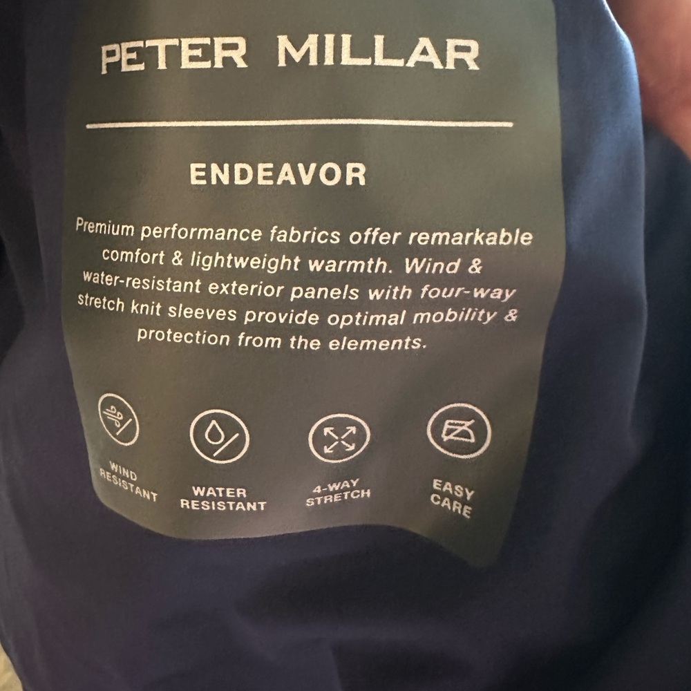 Peter Millar‎ Midnight Blue Zip-Up Jacket Size XXL - Picture 5 of 6